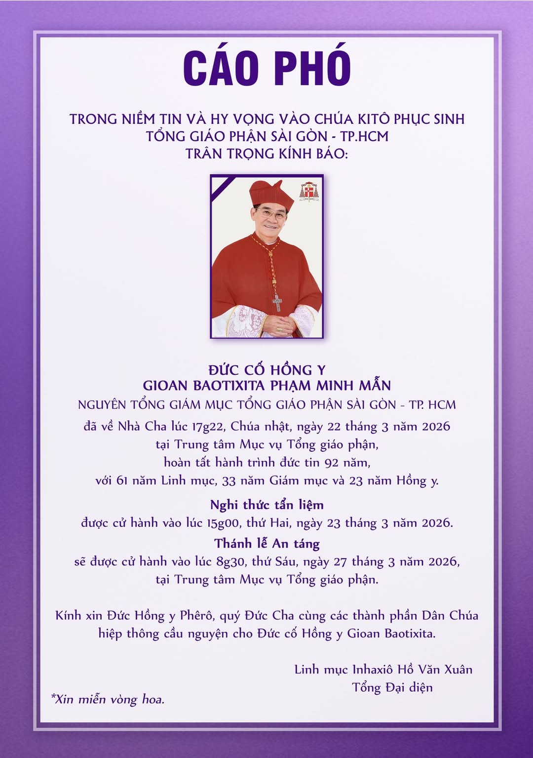 cao pho cua duc co hong y gioan baotixita pham minh man cao pho duc hong y