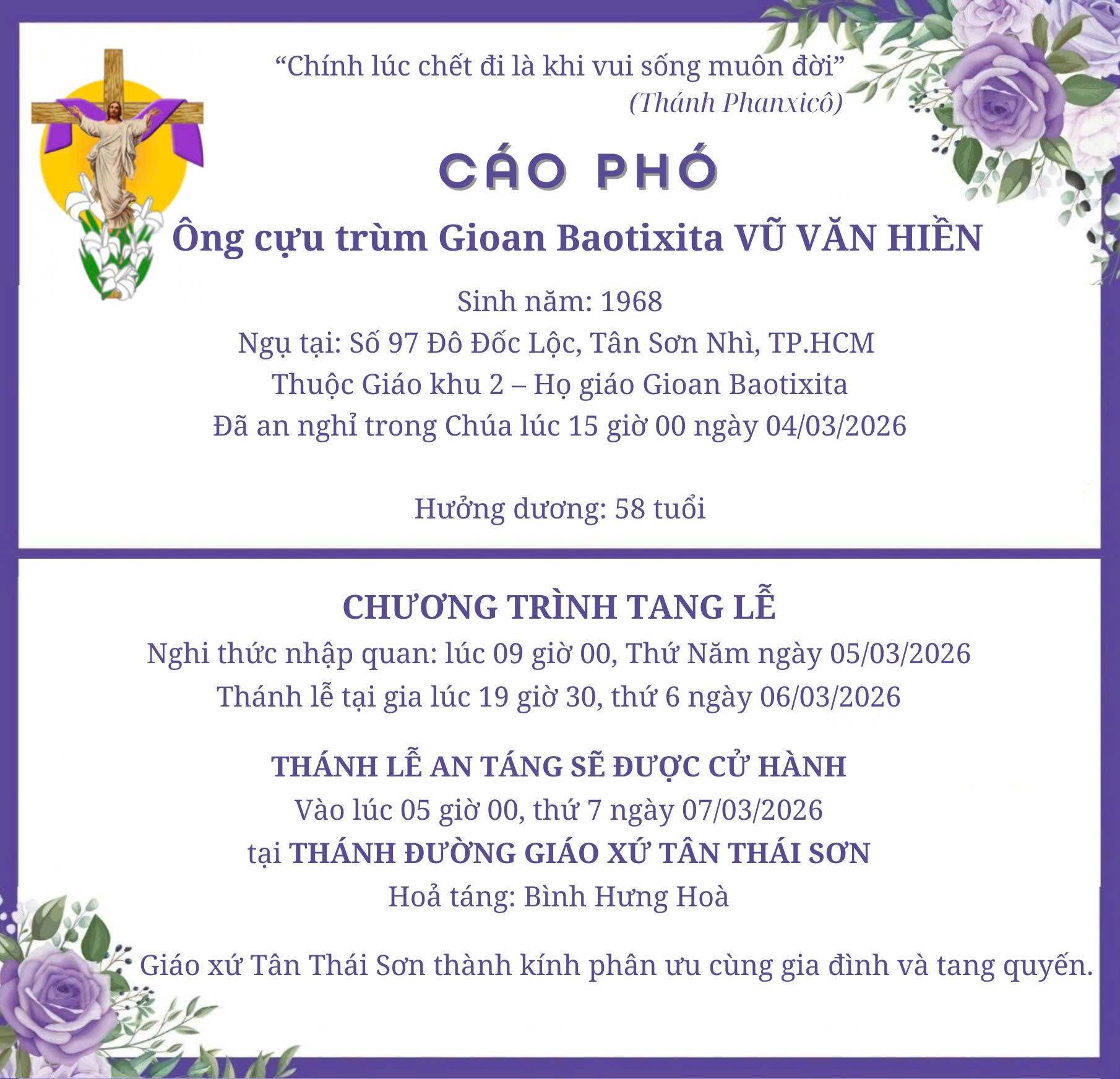 cao pho ong cuu trum gioan baotixita vu van hien 92330aa6ef4961173858