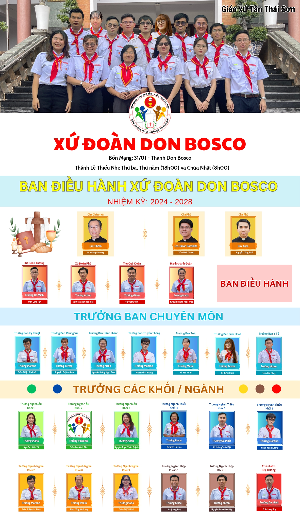 so do to chuc giao xu tan thai son va hoi dong muc vu nhiem ky 2024 2028 xu doan don bosco